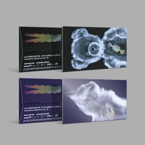 (특전 증정) 르세라핌 (LE SSERAFIM) - 4th Mini Album \'CRAZY\' (weverse albums ver.) 2종 세트